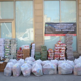 Salsabil provided food aid to Chechen refugees in Azerbaijan.
