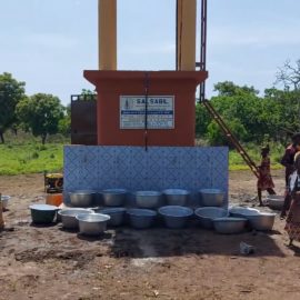 Opening of a water tower in Benin (N: 3060)