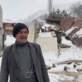 Salsabil visited the completely destroyed Chechen village of Behlioyla in Turkey